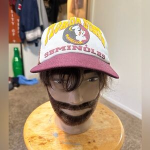 Vintage NCAA Florida State Seminoles “trucker” hat 80s